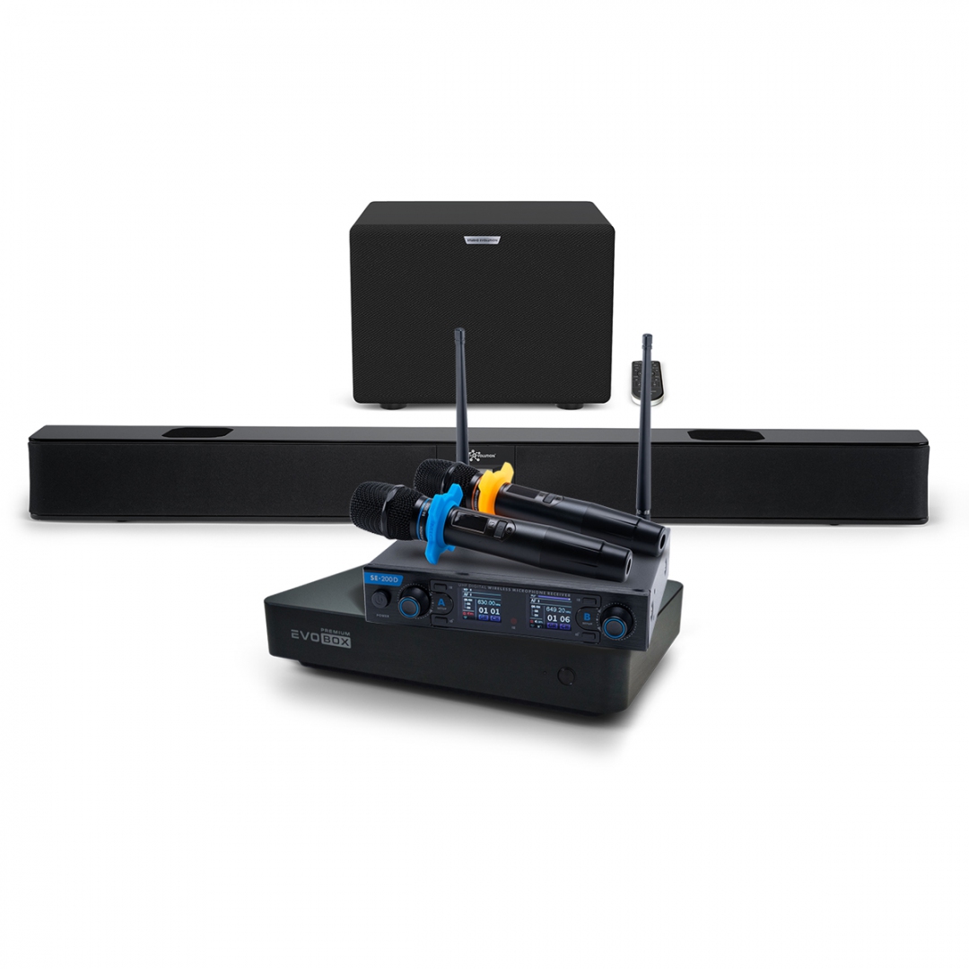 Hi-End караоке-система EVOBOX Premium + EvoSoundBar (саундбар с караоке) в Норильске