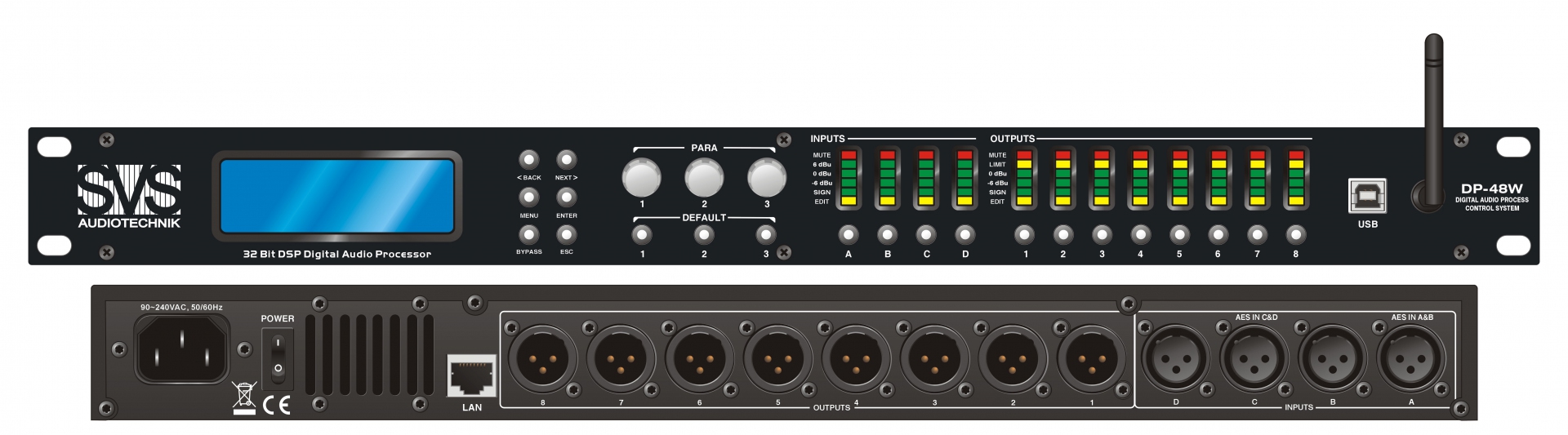 SVS Audiotechnik DP-48W Цифровой процессор: 4 входа 8 выходов в Норильске
