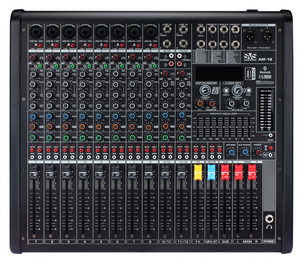 SVS Audiotechnik mixers AM-12 Микшерный пульт аналоговый, 12-канальный в Норильске